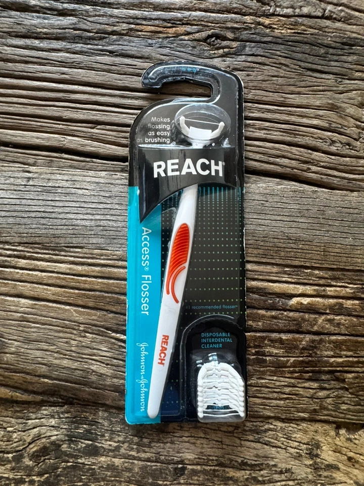 4x Reach Access Flossers 60 Disposable Heads 1 Power Flosser Dental Floss