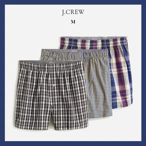 NWT - J. CREW Men's 3 Boxer Shorts Cotton Underwear, Multicolor Pattern Sz M - Picture 1 of 5