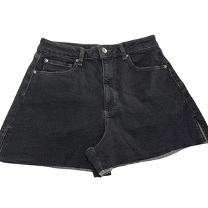 WeWoreWhat Jean Shorts Womens 28 Black High Rise Cutoff Frayed Hem Stretch Denim - Picture 1 of 9