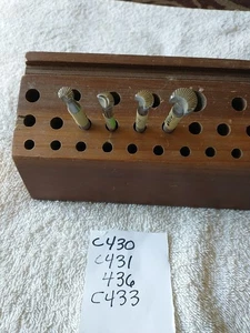 Vintage 4 Craftool Leather Tooling Stamps #32 - Picture 1 of 1