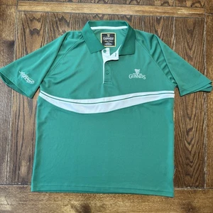 Guinness Polo Shirt Mens XL Green Embroidered Official Beer Logo - Picture 1 of 8
