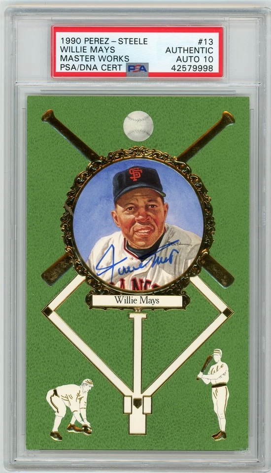 Willie Mays Signed Perez Steele Master Works - PSA DNA 10 - Image 1 of 1