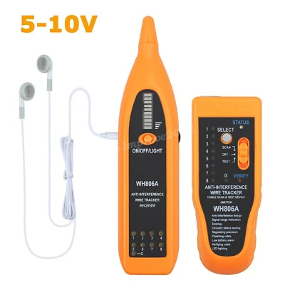 Kabeltester Kabelfinder Leitungstester Netzwerk Tracker mit Kopfhörer RJ45 RJ11 - Bild 1 von 4
