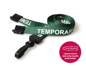 Printed Temporary Neck Lanyard With Safety Breakaway Clip FREE POSTAGE - Picture 1 of 2