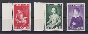 1956 Saarland Volkshilfe 354 - 356 MNH ** MNH 2x margins - Picture 1 of 1