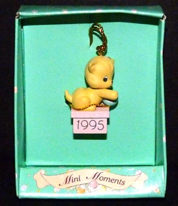1995 ENESCO ORNAMENT ~ " WISH YOU A PURR-FECT HOLIDAY " ~ MINI MOMENTS ~ RARE - Bild 1 von 9