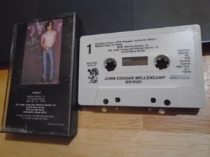RARE OOP John Cougar Mellencamp CASSETTE TAPE Uh-Huh PINK HOUSES Crumblin' Down - Picture 1 of 2