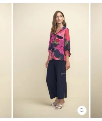 Chaqueta Artística Joseph Ribkoff Transparente Multicolor Malla Cremallera Con Capucha Talla 8 Foto 1 de 4