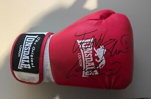 Lennox Lewis & Frank Bruno Signed Boxing Glove with COA