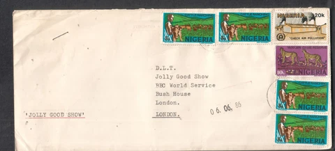 Nigeria 1986 cover National Electric Power to Jolly Good Show BBC World London Cover