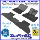 Fits BMW X6 F16 2014 - 2019 Black RUBBER 3D Car Floor Mats