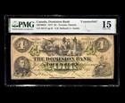 1871 $4 Dominion Bank Canada ✪ Johnson Counterfeit ✪ Contemporary Toronto Pmg 15