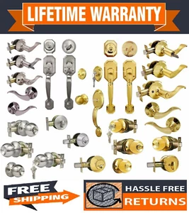 Constructor Door Lever /Knob Lock Handle Entry, Privacy, Passage,Dummy, Deadbolt - Picture 1 of 43