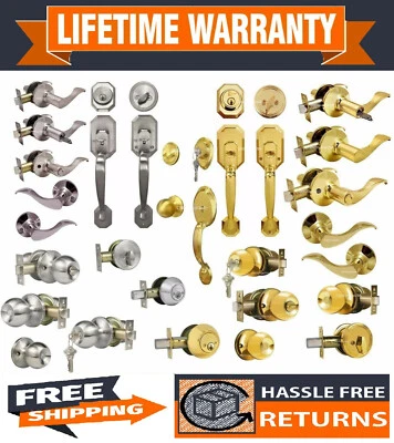 Constructor Door Lever /Knob Lock Handle Entry, Privacy, Passage,Dummy, Deadbolt - Image 1 of 4