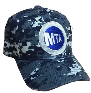 MTA HAT COLOR DIGITAL DARK GRAY NAVY GRAY ADJUSTABLE NEW HAT - Picture 1 of 3