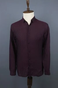 The Kooples Fitted Purple Summer Long Sleeve Button Down Shirt Size M - Picture 1 of 21