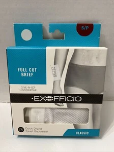 Exofficio Womens Underwear Give N Go Full Cut Brief Quick Dry Travel White S - Picture 1 of 13