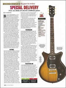 First Act Delia LS electric solid body guitar 8 x 11 sound check review article - Picture 1 of 3