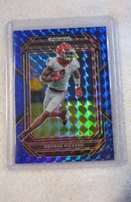 2023 Prizm Draft Picks George Pickens Blue Finite  #34/89