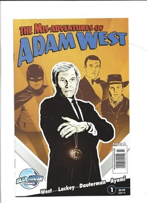 THE MIS-ADVENTURES OF ADAM WEST #1 COVER A BLUE WATER COMICS 2011 VF/NM - Image 1 of 2