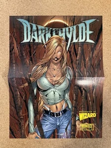 Wizard Darkchylde Promotional Poster Signed by Randy Queen 1998 Vintage And Rare - Picture 1 of 7