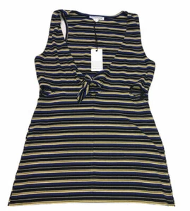 Women's Love Richie Tank Top T-Shirt Size Large Striped Blue Summer New NWT - Picture 1 of 4