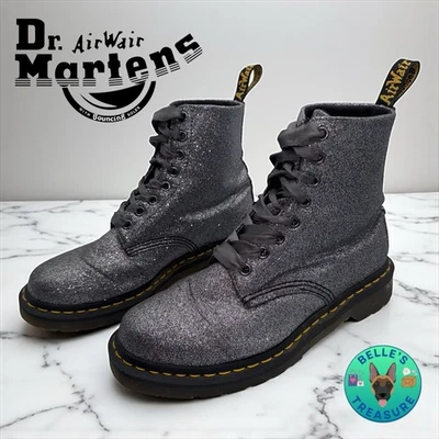 Bota con cordones Dr Martens 1460 Pascal Combat para mujer 8 peltre brillo fino 24320041 Foto 1 de 4