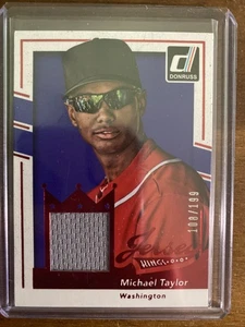 2016 Panini Michael Taylor Game Used Relic Refractor 108/199 Washington - Picture 1 of 2