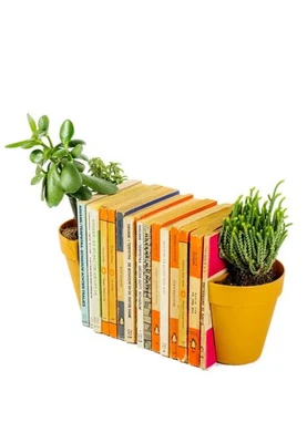 Suck UK Plant Pot Bookends Unique Gift Ideas