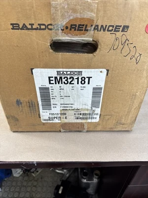 New Baldor EM3218T 5HP Electric Motor 1750rpm 184T Warranty 🇺🇸 - Image 1 of 3