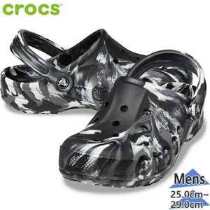 Zueco de mármol Crocs Baya negro blanco para hombre US M11 29 cm sandalias ligeras - Imagen 1 de 3