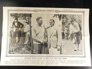 1935 Golf ICN Poster #3436 Lawson Little wins title 2nd time Walter Emery - Picture 1 of 6
