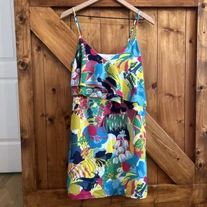 J. Vestido cami Crew 0 estampado con volantes delanteros - Imagen 1 de 6
