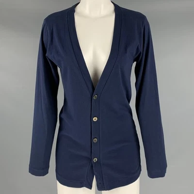 Cárdigan abotonado tejido algodón azul marino talla S COMME des GARCONS Foto 1 de 4