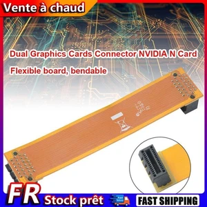 Câble Crossfire de 10cm, double connecteur de cartes graphiques, carte N, pont S - Afbeelding 1 van 7