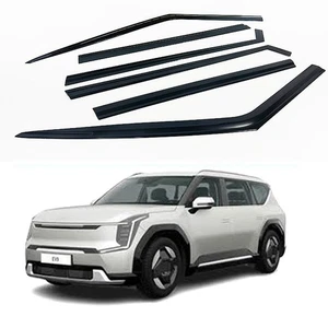 Smoke Tinted Side Window Visors Wind Deflector 6pcs for 2024 2025 2026 KIA EV9 - Picture 1 of 10