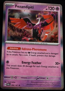 2024 Scarlet & Violet Series - Twilight Masquerade Fezandipiti Rare #96 - Picture 1 of 2