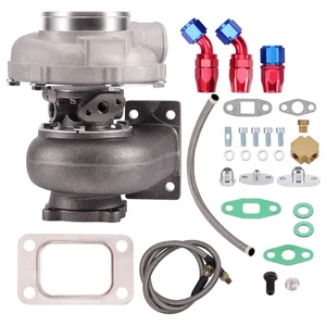 GT30 GT3037 Universal Turbo Turbocharger 500hp And Oil D Return / Oil Feed Line - Picture 1 of 11