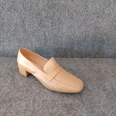 Zapato Mocasines Anthropologie Hadley Tacón Bloque Talla 8 W Mujer Minimalista Foto 1 de 4