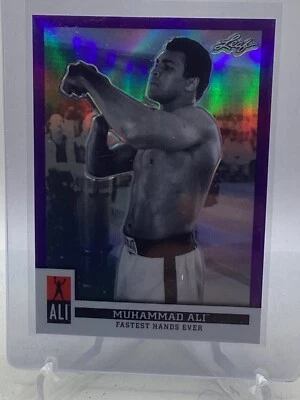 2016 Leaf Muhammad Ali Immortal Collection Purple #11 Muhammad Ali /25 - Image 1 of 2