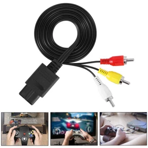 N64 SNES Gamecube 6FT RCA AV TV Audio Video Stereo Cable Cord For Nintendo 64 - Picture 1 of 9