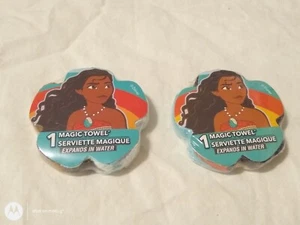 11,5x11,5 Disney Prinzessin Moana Zauberhandtuch 2er-Pack - Bild 1 von 2