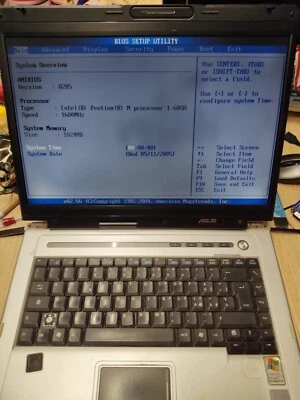 Notebook Asus z9200 Intel Pentium M 1600mhz 1 gb ram si avvia nel bios - Immagine 1 di 2