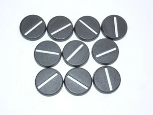 20MM ROUND SLOTTED BASES X 10. ORANGE 673 - Foto 1 di 1