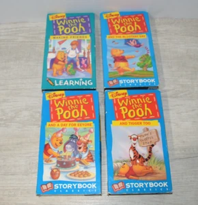 Winnie The Pooh VHS Lot Disney Learning Series Storybook Pooh Tiger Eeyore - Picture 1 of 7