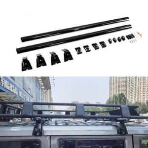 2Pcs Fits for Jeep Wrangler JL JK 2007-2022 Roof Rack Cross Bars Crossbars - Picture 1 of 7