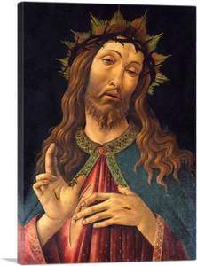 ARTCANVAS Christ Crowned with Thorns 1500 Canvas Art Print by Sandro Botticelli - Picture 1 of 15