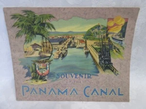 SOUVENIR OF THE PANAMA CANAL BROCHURE BOOKLET  w PHOTOS  & HISTORY, Ex! - Picture 1 of 15