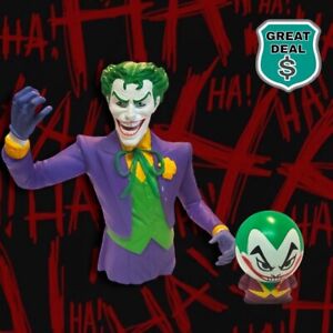 Batman The Joker Bust Vinyl Bank & Buildable DC Joker Figure. DC Comics!