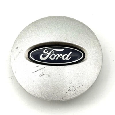 Tapa central de rueda plateada brillante Ford Focus 2000-2011 OEM P/N: 9S43-1A096-BA Foto 1 de 4